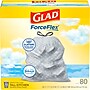 Glad ForceFlex Tall Kitchen Drawstring Trash Bags, 13 Gallon, Fresh Clean scent with Febreze Freshness, 80/Box(78534)~#|#~FBC0EA5B-843F-40E9-BE4741BB1C0ADFFC_sc7