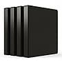 Staples 1/2" 3-Ring View Binder, Black, 4/Pack (ST23738--4PK-VB)~#|#~FBC1F3A3-BB58-4CFE-8876AA26A73E0B48_sc7