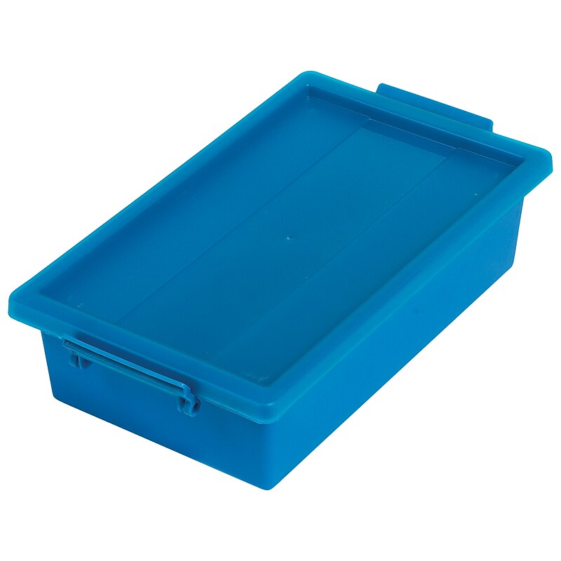 Deflect-O Little Artist Polypropylene Storage Tote, 3.07" x 11.89" x 6.81", Blue (39513BLU) image 1