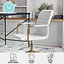 Martha Stewart Taytum Faux Leather Swivel Office Chair, White (CH142370WHGLD)~#|#~FBC6A3AF-E4C2-4851-B16DACA80A8155CD_sc7