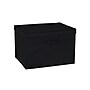 Household Essentials Large Stackable Folding Fabric Wide KD Storage Box, 12" x 18.5"x 15", 57.7 Qt., Black, 2/Pack (7619-1)~#|#~FBCA057D-E514-4FF2-8E71521720924170_sc7