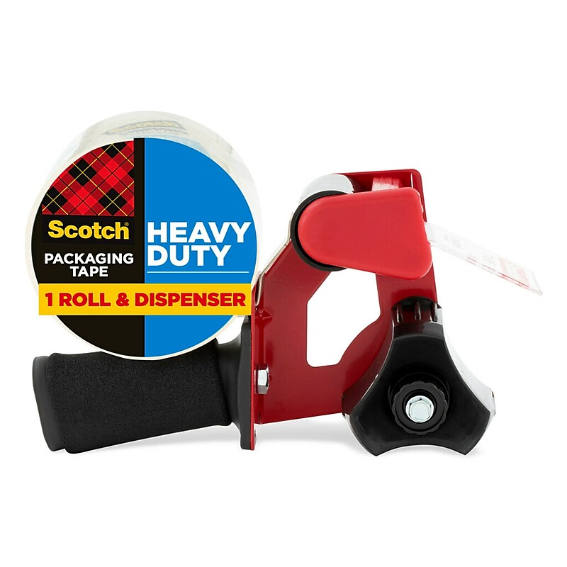 Scotch Heavy Duty Heavy Duty Packing Tape with Dispenser, 1.88" x 54.6 yds., Clear (3850-ST) image 1