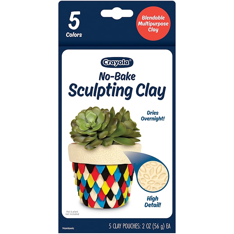 Crayola Sculpting Clay, Assorted Colors, 5/Pack (BIN570230) image 1