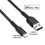 NXT Technologies™ 6 Ft. Braided Lightning to USB Cable, Black (NX60464)~#|#~FBD210D3-ED7F-4D2F-95DDBD2087F9DF60_sc7