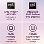 Lenovo IdeaPad 5 14” WUXGA IPS 2-in-1 Laptop, Copilot+ PC, AMD Ryzen AI 5 340, 16GB RAM, 256GB SSD, Windows 11 Home, Luna Grey~#|#~FBD4EBAA-1254-419B-B636721D68943EEF_sc7