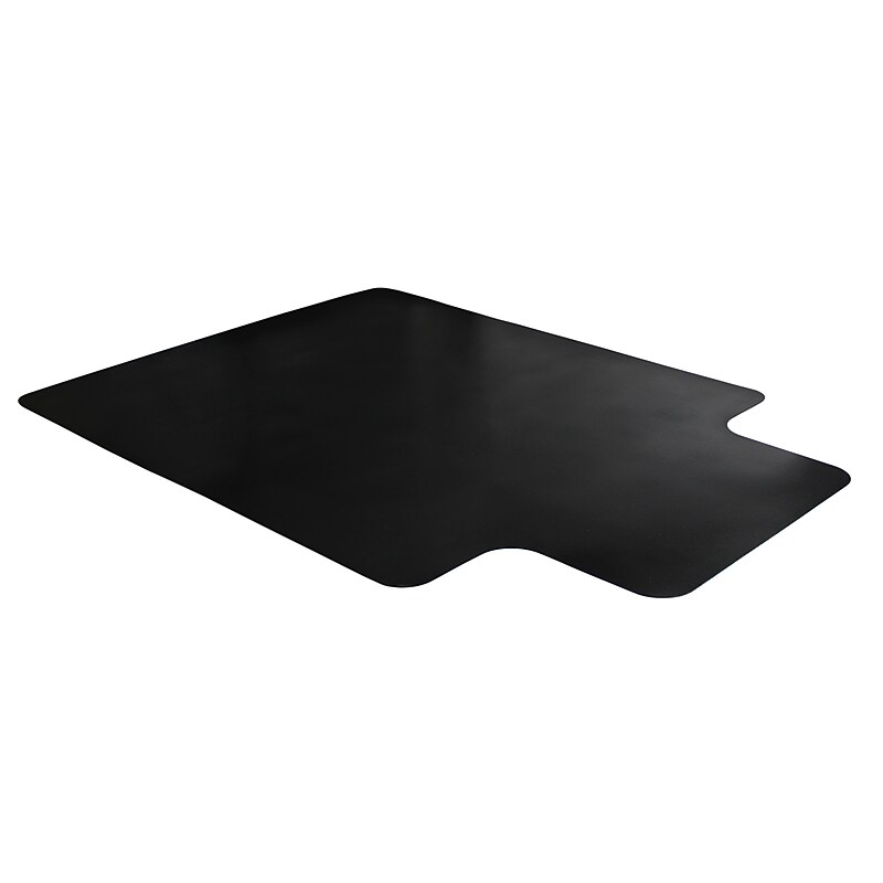 Floortex Advantagemat Hard Floor Chair Mat with Lip, 45" x 53", Black Vinyl (FR124553HLBV) image 1