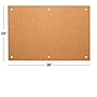 Excello Brands Cork Bulletin Board, Black and Gold Wall Posts, 24" x 36" (CRKBRD-2436-BG)~#|#~FBD65A00-8349-4586-B31C7D1E51911A11_sc7