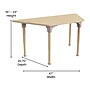 Flash Furniture Bright Beginnings Hercules Trapezoid Table, 47" x 20.75", Height Adjustable, Beech (MK-ME088027-GG)~#|#~FBDA6C41-5795-4F0C-AFE05CB03F682D95_sc7