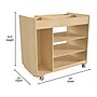 Flash Furniture Bright Beginnings Mobile 8-Section Storage Cart, 31.5"H x 33"W x 23"D, Natural Birch Plywood (MK-ME14504-GG)~#|#~FBDD9E37-57A3-4146-AC3A7BD8321154E7_sc7