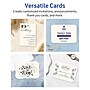 Avery Integrated Cards, 5" x 7", Matte Ivory, 100/Box (95349)~#|#~FBDEFC4D-0F66-4D93-A5A9E18727C573E2_sc7
