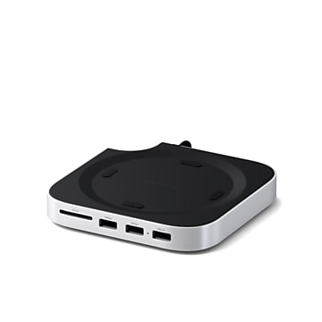 Satechi Mac Mini Stand & Hub with NVMe SSD Enclosure, Silver (ST