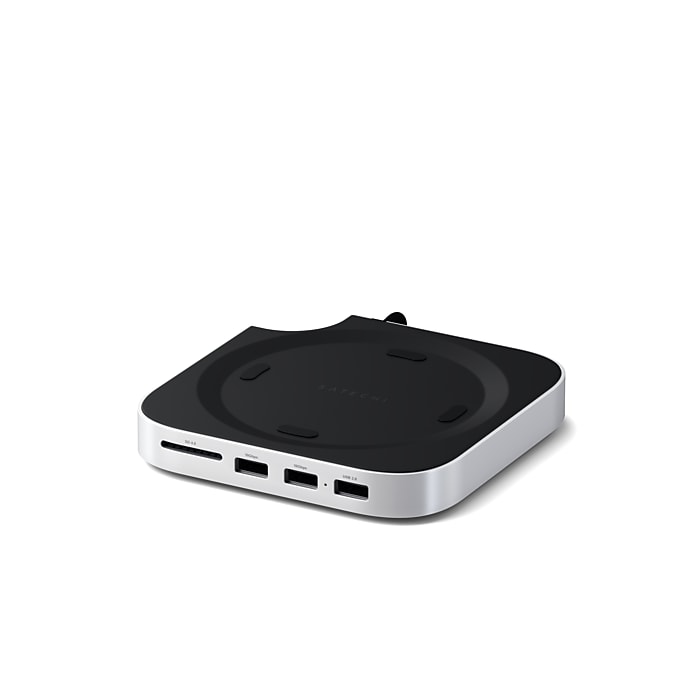 Satechi Mac Mini M4 Stand & Hub with SSD Enclosure, Space Gray (ST
