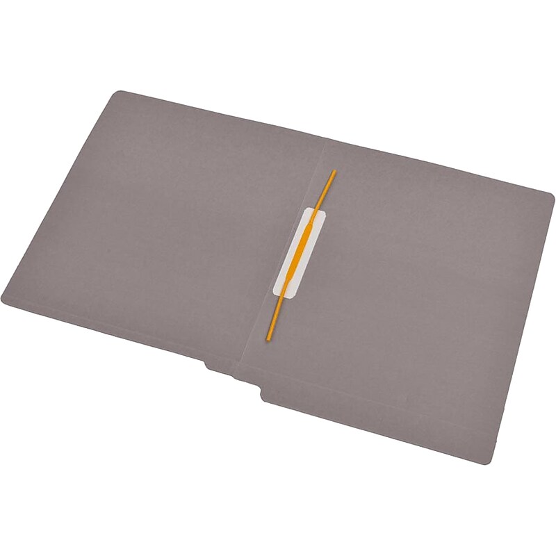 Medical Arts Press Reinforced End Tab File Folder, Straight Cut, Letter-Size, Gray, 50/Box (S-09168-GRY) image 1