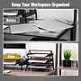 Mind Reader Metal 3-Tier Stackable Paper Desk Tray Organizer, Black, 2/Pack (3TPAP2PK-BLK)~#|#~FBE408A9-079B-4862-8349F20C62731558_sc7