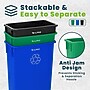 Alpine Industries Plastic Trash Can with Dolly, 23 Gallon, Assorted Colors, 3/Pack (477-PKD1)~#|#~FBEFB107-B0D0-4FEF-B970D91493BF7277_sc7