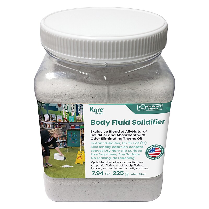 Kore Design Body Fluid Solidifier Instant Absorbent, Up to 1L (KD-9010) image 1