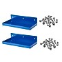 Triton Products DuraHook 12" W x 6" D Blue Steel Pegboard Shelf, 2 Pack (76126-2)~#|#~FBF484E2-9878-4EF3-B92F3642F45A7F6D_sc7
