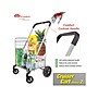 Dbest Cruiser Cart Deluxe 2 Steel Mobile Folding Utility Cart with Swivel Wheels, Silver (01-869)~#|#~FBF614B5-847E-4B43-88AA04ACE2C4B770_sc7