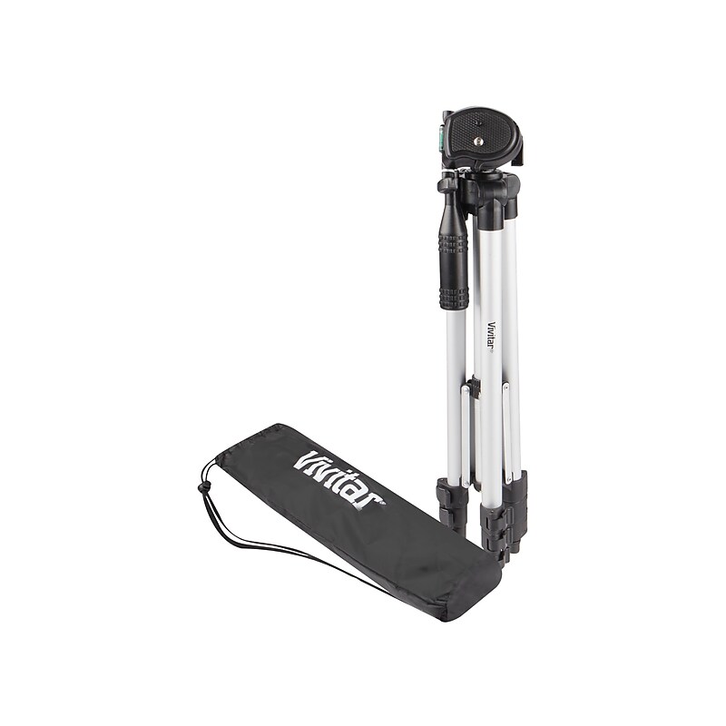 Vivitar Photo/Video Tripod, Silver/Black (VIVVPT1250-NOC-STK-12) image 1
