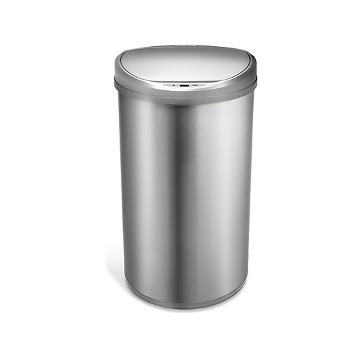 Nine Stars Stainless Steel Sensor Trash Can, 13.2-Gallon