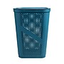 Mind Reader 15.85-Gallon Slim Laundry Hamper with Lid, Plastic, Blue, 2/Set (2HBIN60-BLU)~#|#~FBFB119B-EB75-46E6-A6CCCBC5551D8030_sc7