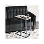 Household Essentials Jamestown 10.25"W x 17.75"D Laminate End Table, Rustic Slate Concrete/Black (8094-1)~#|#~FBFCDFBA-4BD8-45DA-89A019B9CC6BBF46_sc7