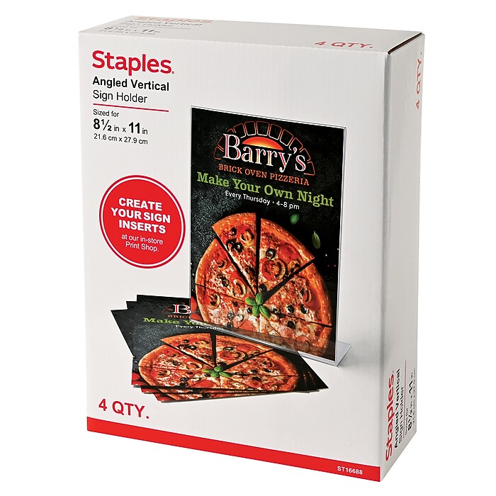 Staples® Sign Holder, 8.5