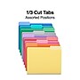 Staples File Folders,1/3-Cut Tab, Letter Size, Assorted Colors, 250/Box (ST502678-CC)~#|#~FC060CC5-4C5D-4C1D-A4941F4EB63BFD74_sc7
