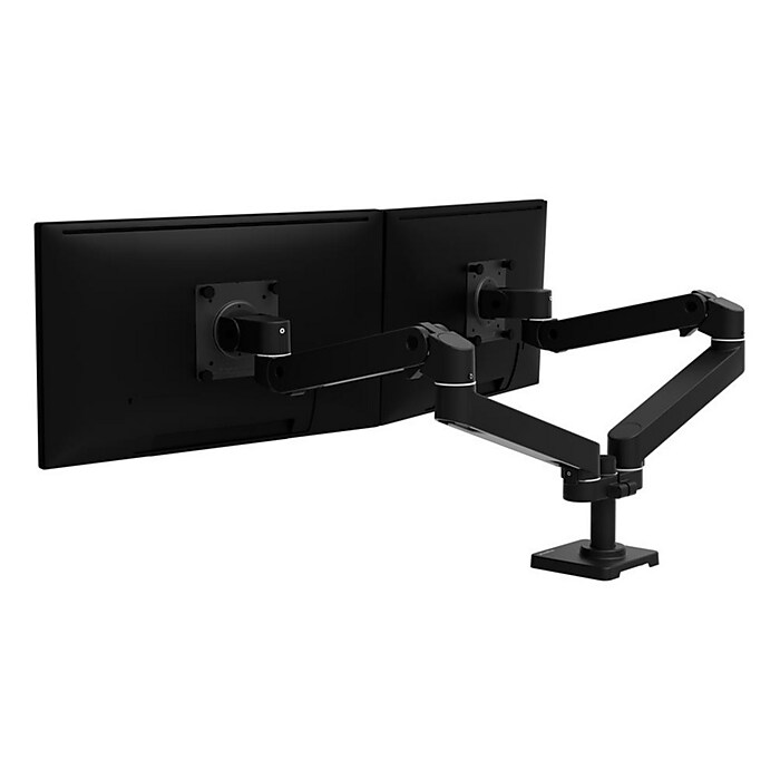 Ergotron LX Pro Adjustable Dual Side-by-Side Desk Monitor Arm, Up