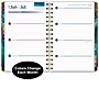 2026 Global Printed Products 5.5" x 8" Weekly & Monthly Planner, Paperboard Cover, Teal Gold Marble (FSHN-CY26-58-54)~#|#~FC09F2CB-3B11-49D4-94EDAA6AE6CC0807_sc7