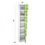 AdirOffice 72"H 6-Tier Green Storage Locker (ADI629-206-GRN-DL)~#|#~FC0BB865-DEE7-4D8D-8FE08A306E1A49F2_sc7