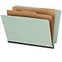 Staples 60% Recycled Heavy Duty Classification Folder, 2-Dividers, 2" Expansion, Letter Size, Gray/Green, 10/Box (ST62564)~#|#~FC0DE5BD-C8C1-4DCC-82FF83AC852E1F38_sc7