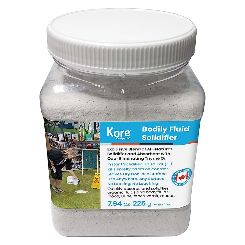 Kore Design Body Fluid Solidifier Instant Absorbent, Up to 1L (KD-9010) image 1