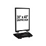 Azar Sign Holder, 30" x 40", Vertical, Freestanding, Black, Aluminum (300248)~#|#~FC0FFBE3-27DF-4EE5-B2C0264D3F8A5CA7_sc7