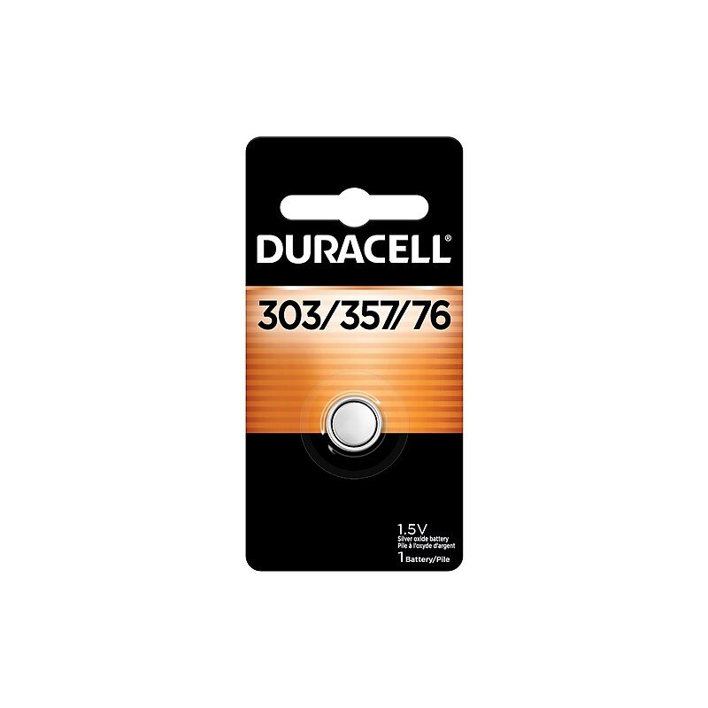 Duracell 303/357/76 Silver Oxide Battery (D303/357EA) image 1