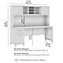 Bush Home Somerset 72"W Office Desk with Drawers and Hutch, Maple Cross (SET018MC)~#|#~FC140766-49FB-48EA-B94D1C712E818CDA_sc7
