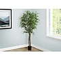 Monarch Specialties Inc. 79" Artificial Ficus Tree in Pot (I 9549)~#|#~FC14B2CF-B54D-473E-A6CF0219BE38488B_sc7