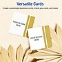 Avery Gold Double-Dipped Edge Matte Blank Card, White, 90/Pack (S00-DKH)~#|#~FC15FFD4-57ED-438C-96813275C5D80090_sc7