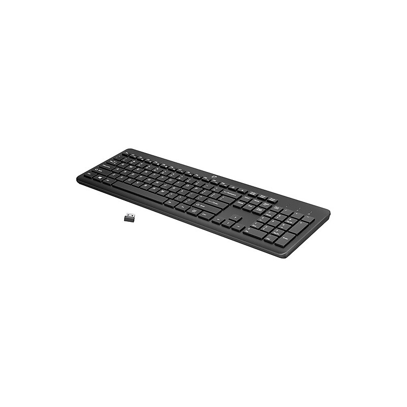 HP 230 Wireless Ergonomic Keyboard, Black (3L1E7AA#ABA) image 1