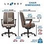 La-Z-Boy Bennett Ergonomic Bonded Leather Swivel Executive Chair, Brown (CHR10082C)~#|#~FC192A07-D3D8-4500-8B7AD1954BEBE04E_sc7