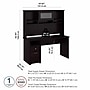 Bush Furniture Cabot 60"W Computer Desk with Hutch, Espresso Oak (CAB042EPO)~#|#~FC19AFDF-6B12-4981-843C5D5047A1F7A2_sc7