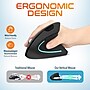 Delton S12/D101 Ergonomic Vertical Wireless Mouse and 15W Wireless Charging Mouse Pad Bundle, Black (DMWS12BD1)~#|#~FC19B78A-F1E2-4143-878533D7DD287232_sc7