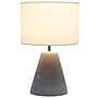 Creekwood Home Tapered Concrete 14.37" LED Table Lamp, White (CWT-1010-WH)~#|#~FC1B12CB-9967-42F5-9DA0B3AED21B054C_sc7