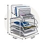 TRU RED™ All-In-One 10-Compartment Wire Mesh Compartment Storage, Silver (TR57531)~#|#~FC238A54-CDC8-4B2A-9AC2778E27EABFED_sc7