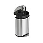 HLS Commercial Stainless Steel Trash Can with Hinged Lid, 13.2-Gallon, Silver (HLSS13DFR)~#|#~FC278E24-3C2A-41C8-918235C15773869D_sc7
