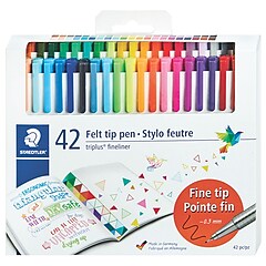 Staedtler Triplus Fineliner Washable Markers, 0.3mm Tip, Assorted