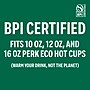 Perk™ Eco Compostable Plastic Hot Cup Lid, 10/12/16 Oz., White, 50/Pack (PK56218)~#|#~FC36C827-5659-406B-BBF08E75599D3929_sc7