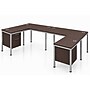 Boss Office Products Simple System 66"W L-Shaped Desk with Pedestal, Driftwood, 2/Set (SGSD008-202)~#|#~FC3DCBE7-2F55-4CD3-B14DB49E13C25543_sc7