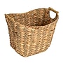 Household Essentials Water Hyacinth Seagrass Scoop Basket with Handles, Natural/Black (HE1240)~#|#~FC3F45B1-B559-474C-A15E861B2EEFC549_sc7