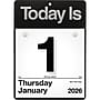 2026 AT-A-GLANCE Today Is 6.63" x 9.13" Daily Wall Calendar, White/Black (K1-00-26)~#|#~FC4024AC-69CA-4466-B24303C753044250_sc7